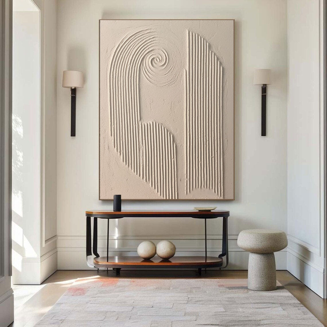 Spiral Harmony Textured Art