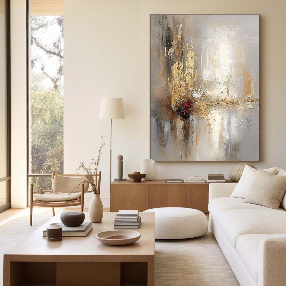 Radiant Reflections - Abstract Metallic Wall Art