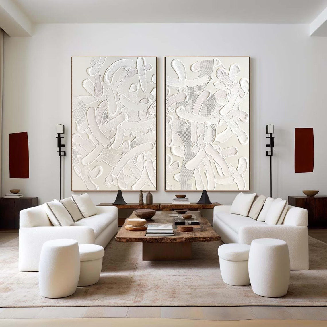 Abstract Tranquility Painting SET OF 2 #AVG 01101