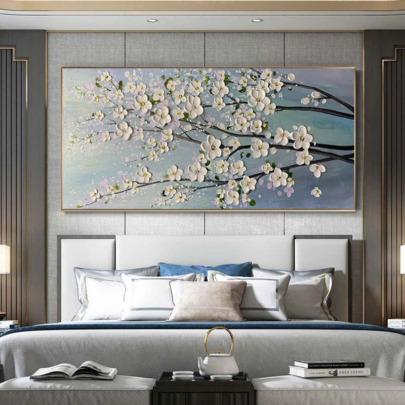 Blossom Harmony Textured Oil Painting#AB0519063