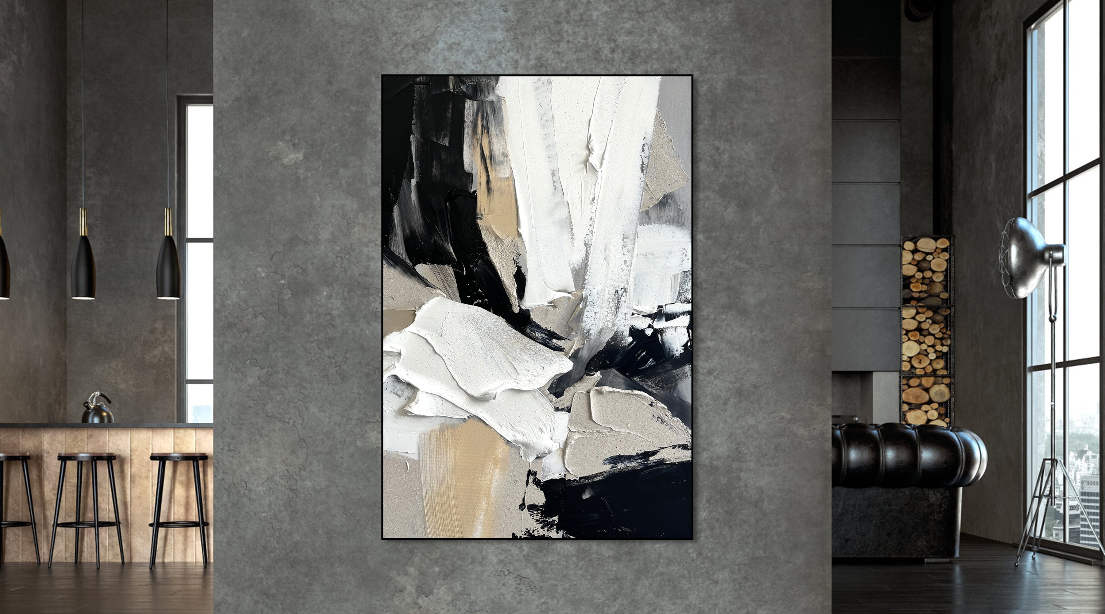 Modern Textured Art-Contemporary Textured Abstract Canvas Art for Sophisticated Interiors