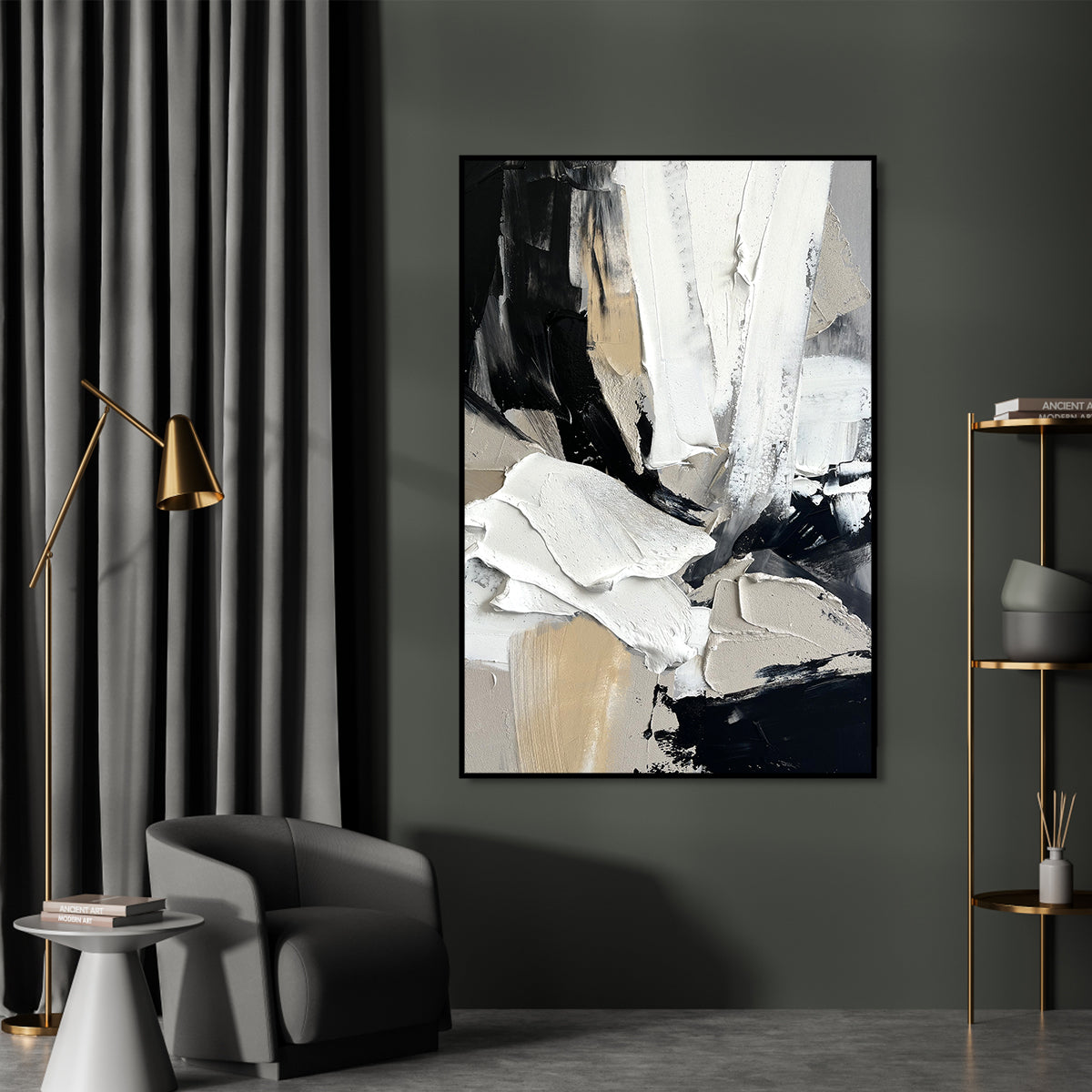 Modern Textured Art-Contemporary Textured Abstract Canvas Art for Sophisticated Interiors