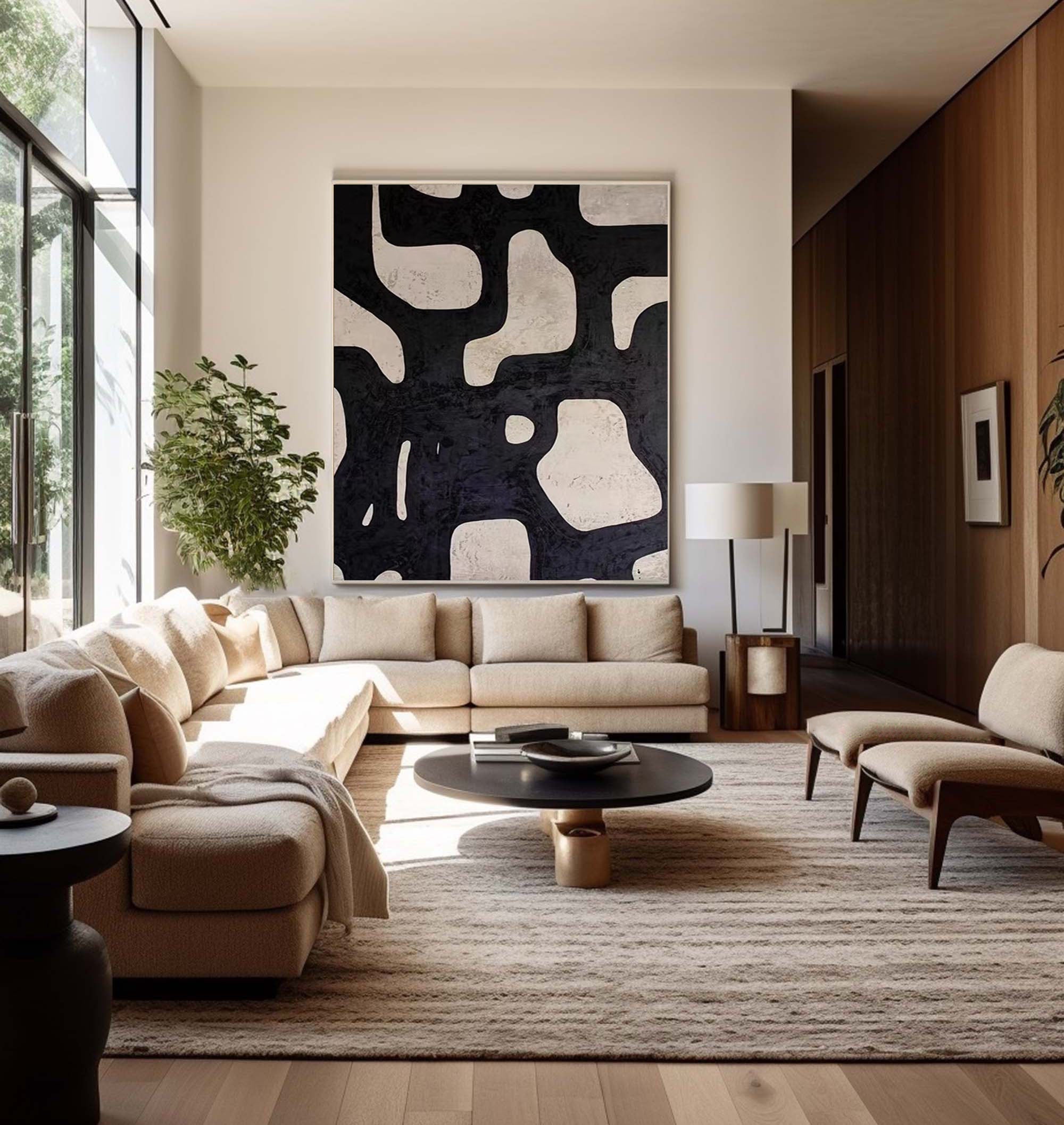 Monochrome Abstract Wall Art