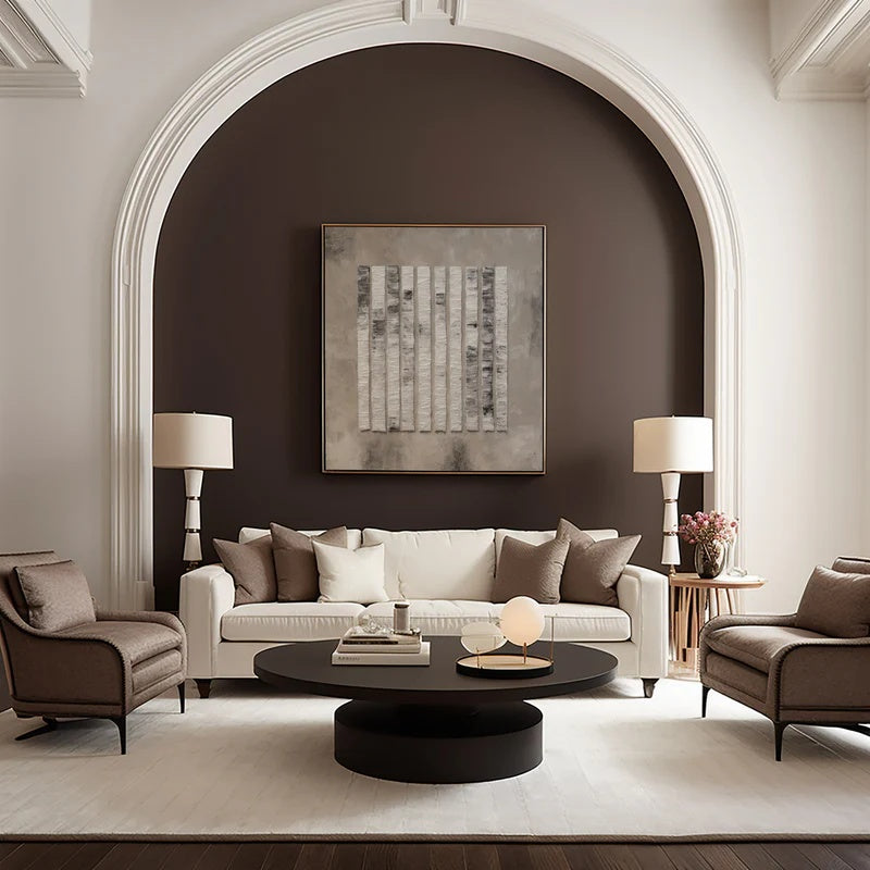 Minimalist Textured Abstract Wall Art for Modern Interiors – Vertical Rhythm#AB14120