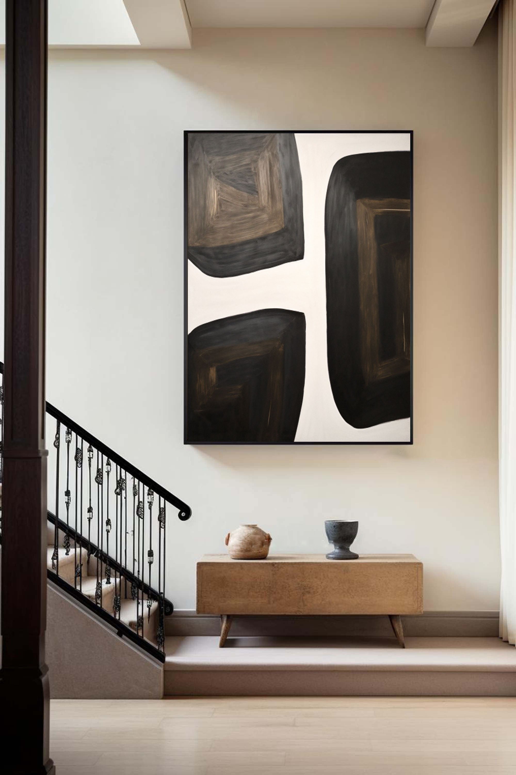 Shifting Horizons: Bold Abstract Canvas Art