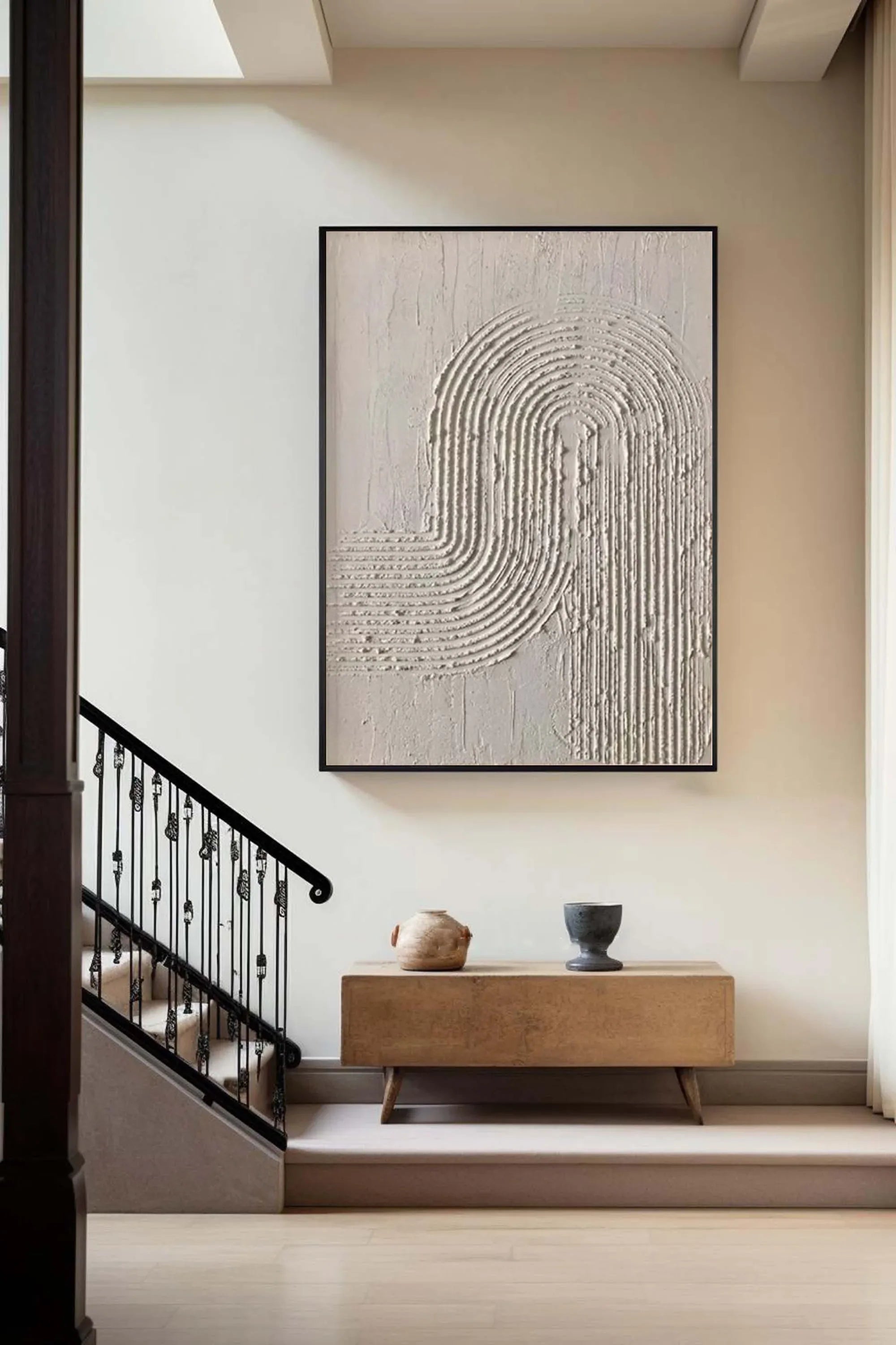 Arc Texture-Organic Flow Minimalist Texture Abstract Wall Art - artextured