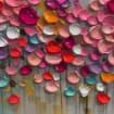 Blossoming Symphony-Modern Home Decoration Colorful Three-Dimensional Petal Abstract Wall Art - artextured
