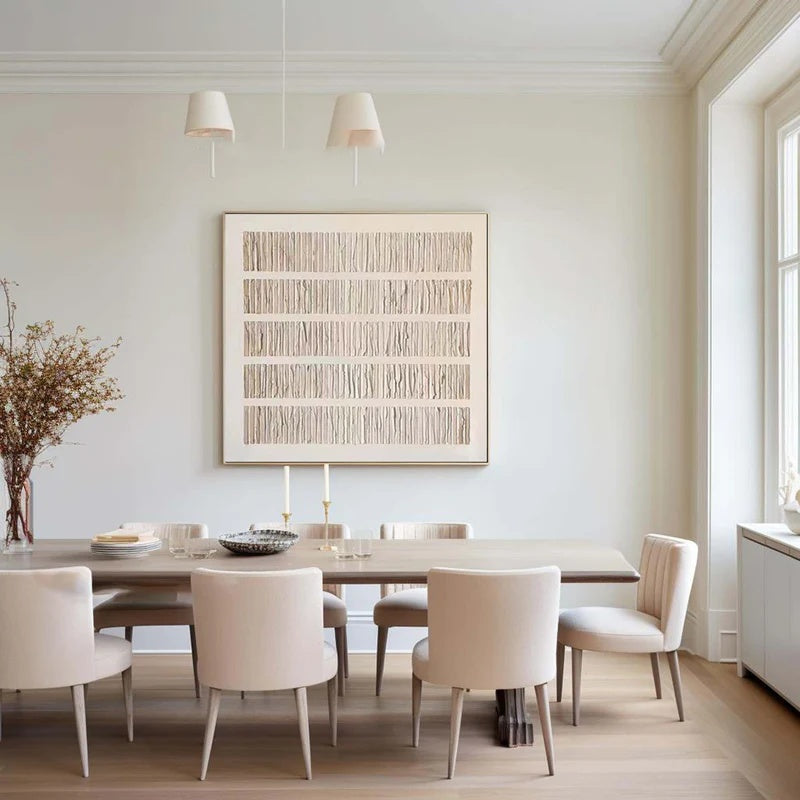 Minimalist Textured Abstract Wall Art – Quiet Alignment#AB14106