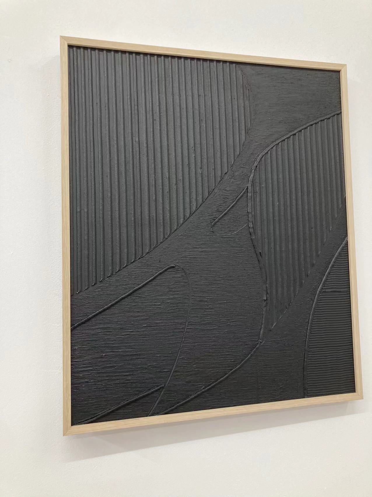 Silent Harmony: Geometric Textured Abstract Art