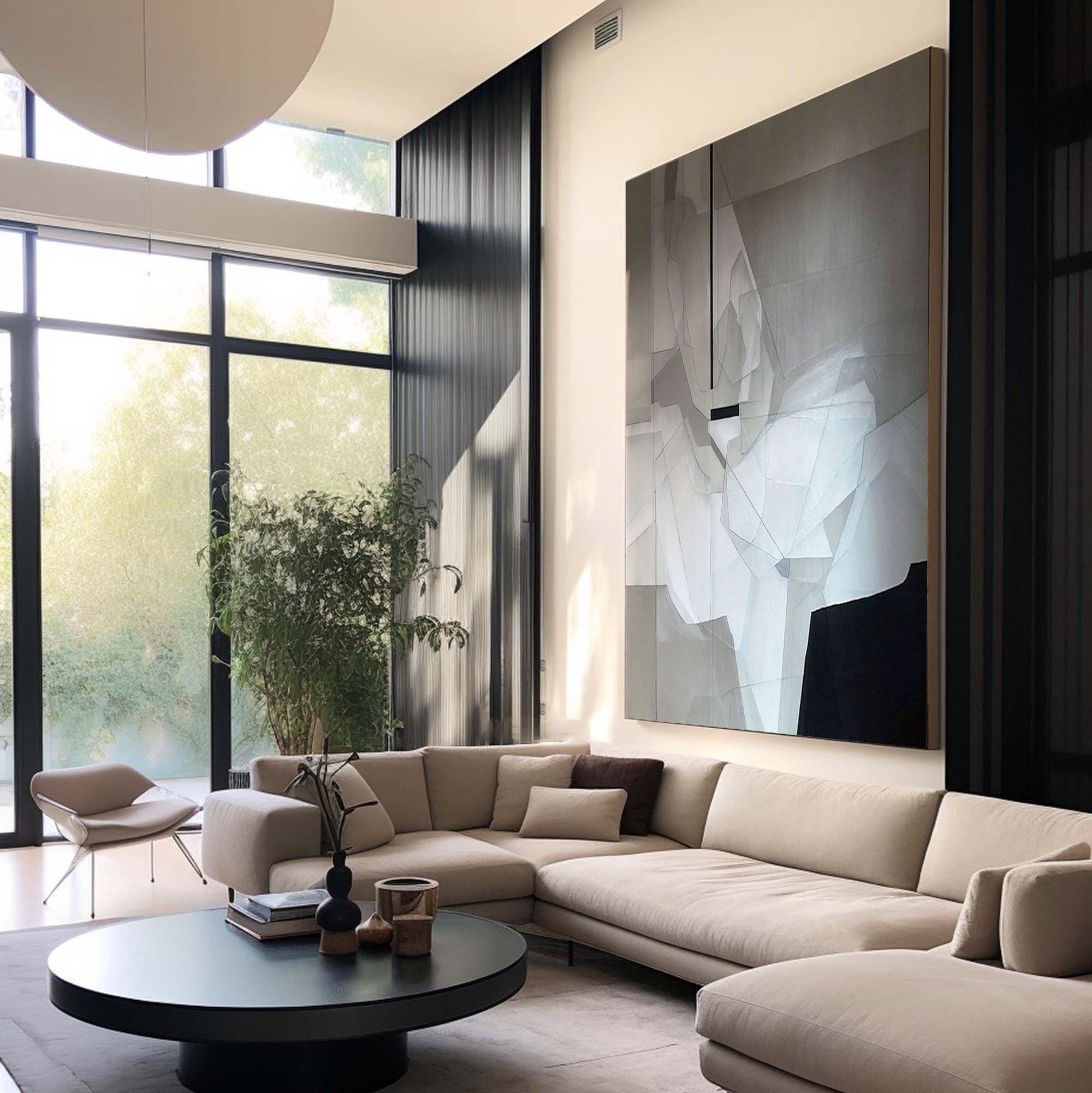 Fragmented Vision: Modern Abstract Canvas Art
