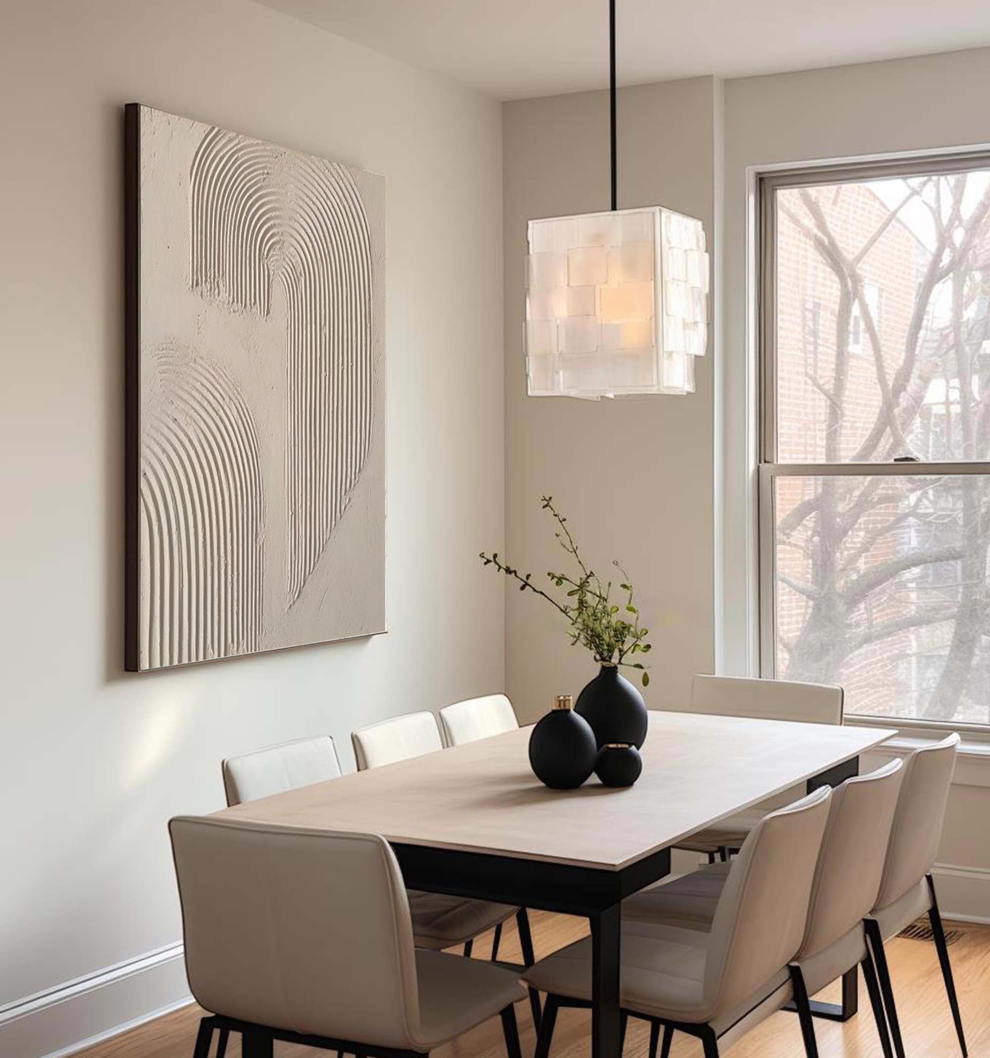 Abstract Arc Texture-Minimalist Textured Wall Art with Flowing Arches