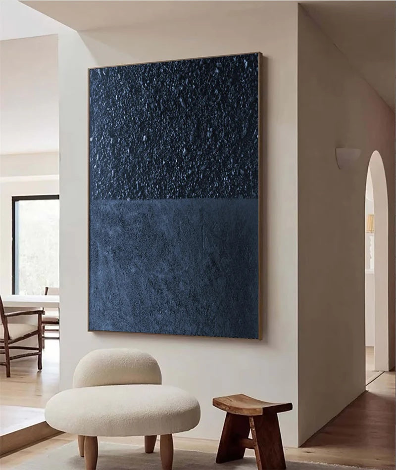 Minimalist Textured Abstract Wall Art for Modern Interiors – Still Divide#AB14127
