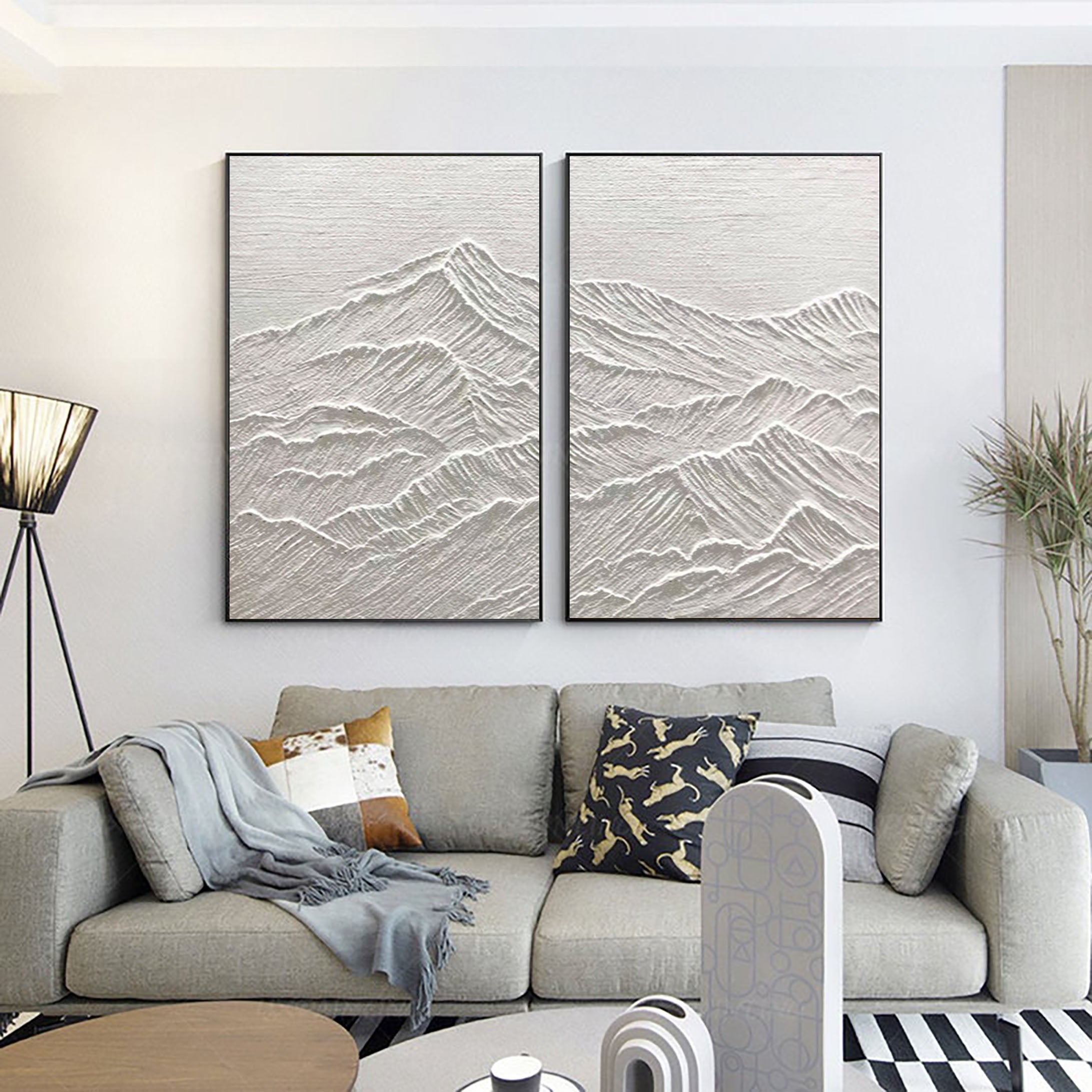 Monochrome Reflections SET OF 2