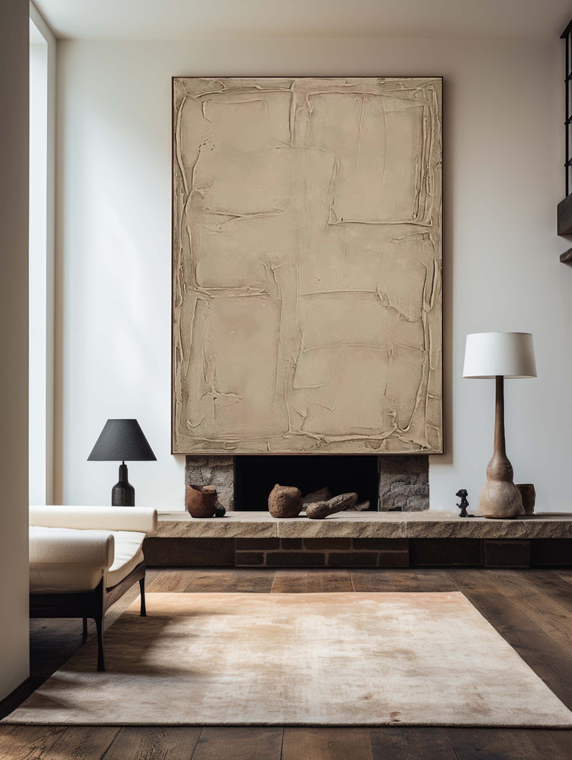 Tactile Code-Hand Drawn Abstract Block Surface Texture Wall Art