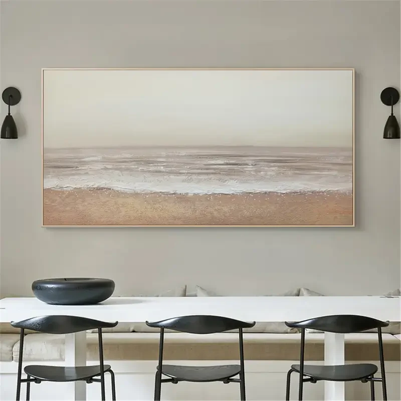 Serene Coastal Waves – Ocean Seascape Canvas Wall Art#AB0519057