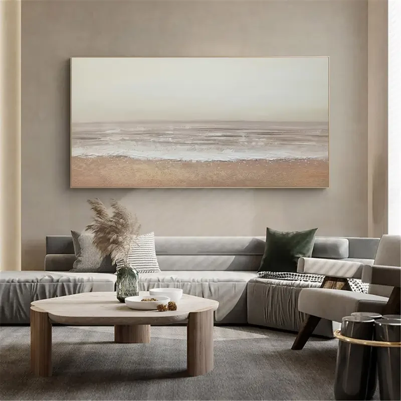 Serene Coastal Waves – Ocean Seascape Canvas Wall Art#AB0519057
