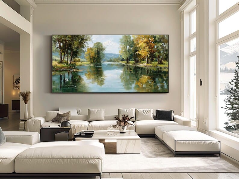 Autumn Mirror – Acoustic Landscape Wall Art#yy260623020