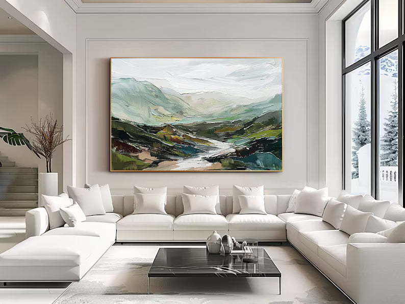 Valley of Quiet Waters – Acoustic Landscape Wall Art#yy260623023