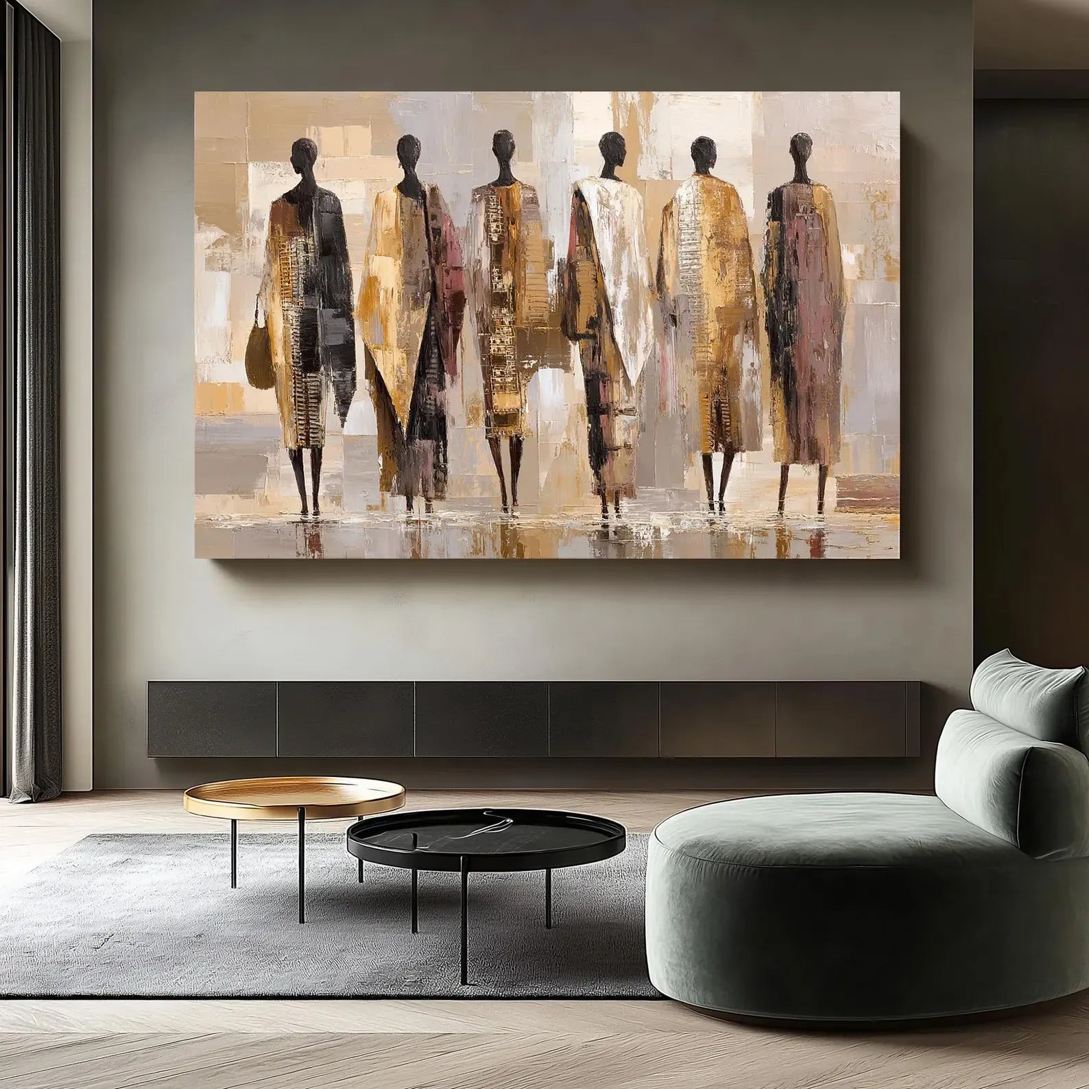 Abstract Women Painting – Modern Fashion Figure Canvas Wall Art#yy710044