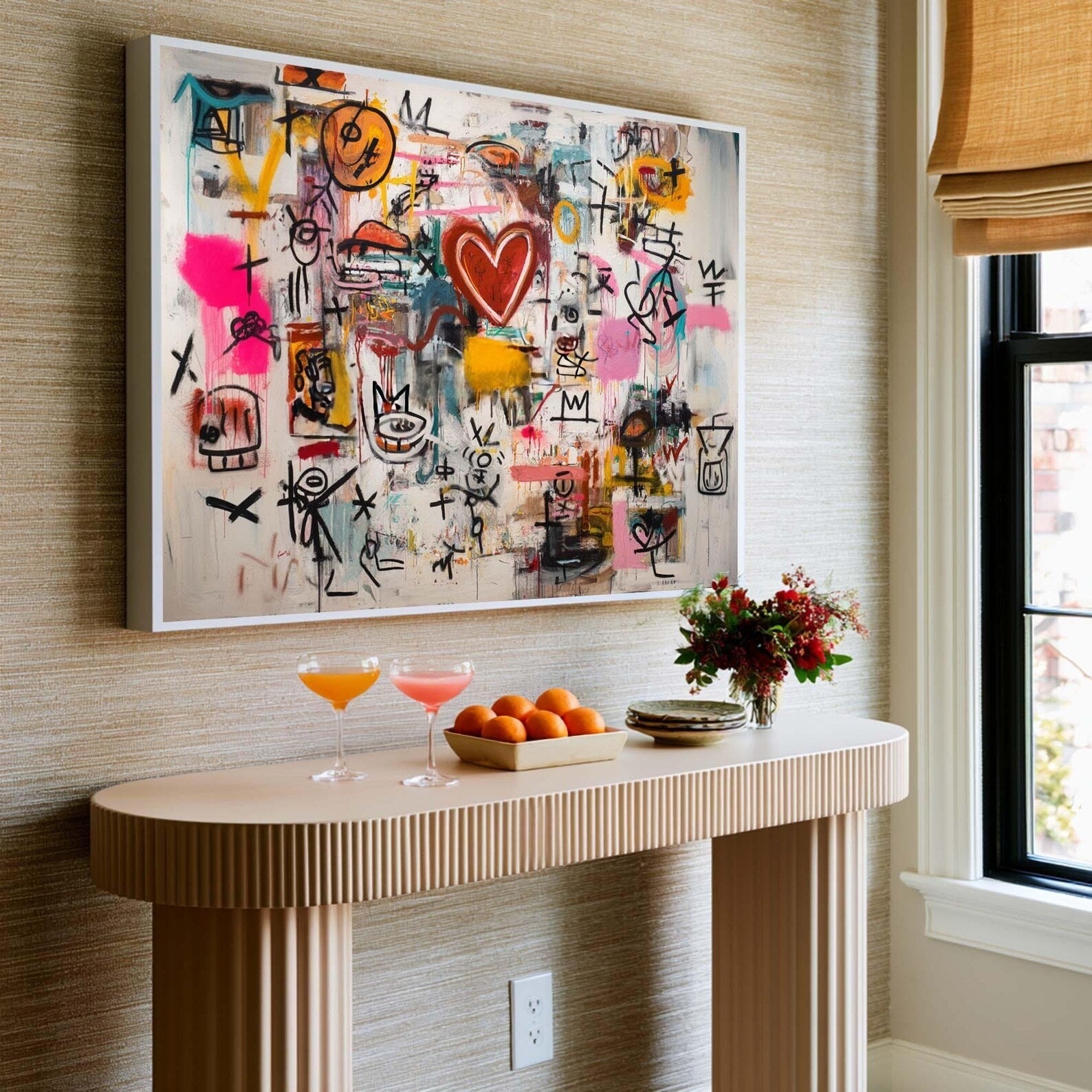 Modern Abstract Graffiti Painting – Contemporary Street Art Canvas#yy20260710002