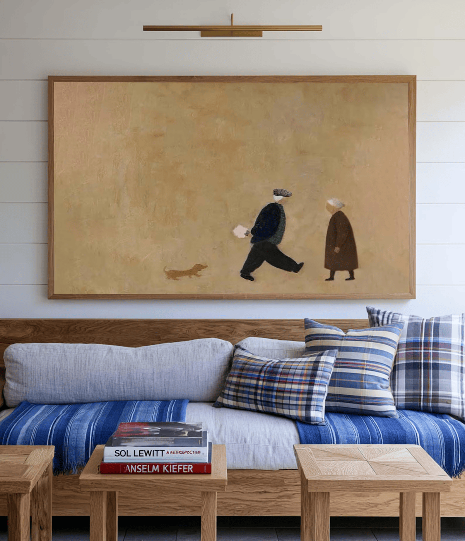 Minimalist Couple Painting – Modern Figurative Wall Art#yy710051