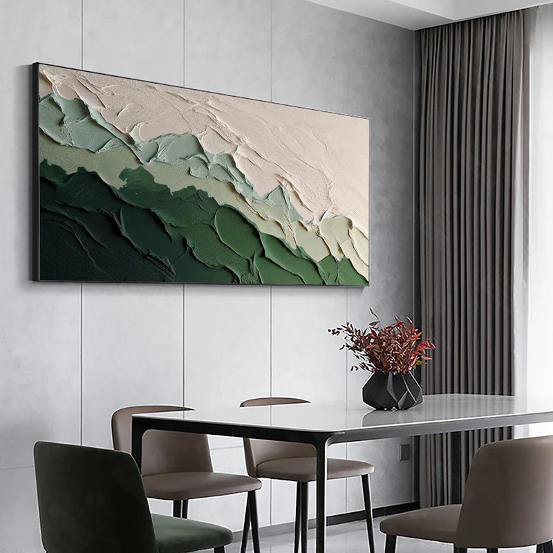 Silent Terrain – Large Horizontal Textured Abstract Wall Art#AB14131