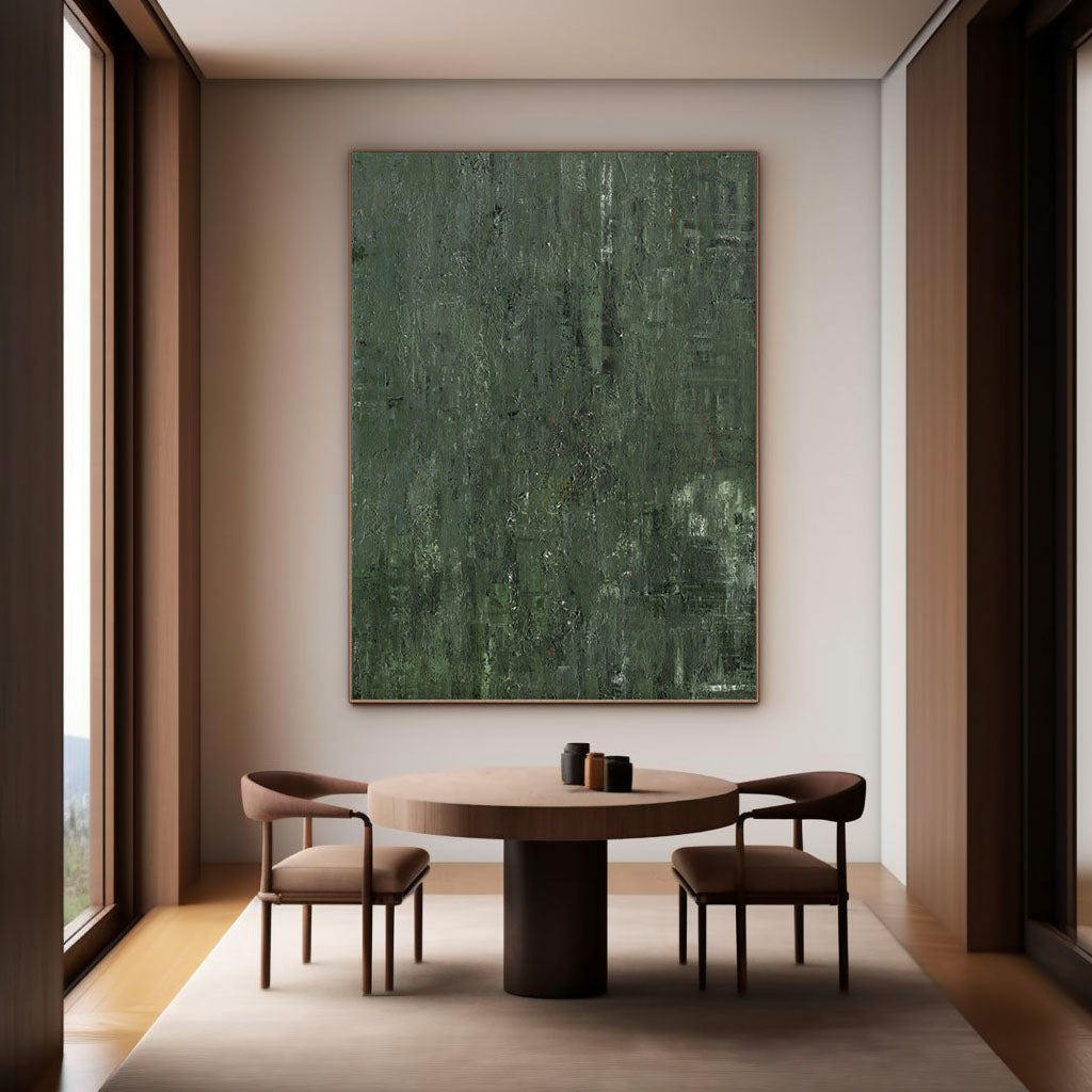 Forest Depths Abstract Painting