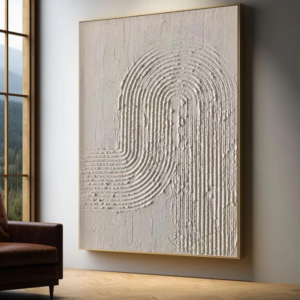 Arc Texture-Organic Flow Minimalist Texture Abstract Wall Art - artextured