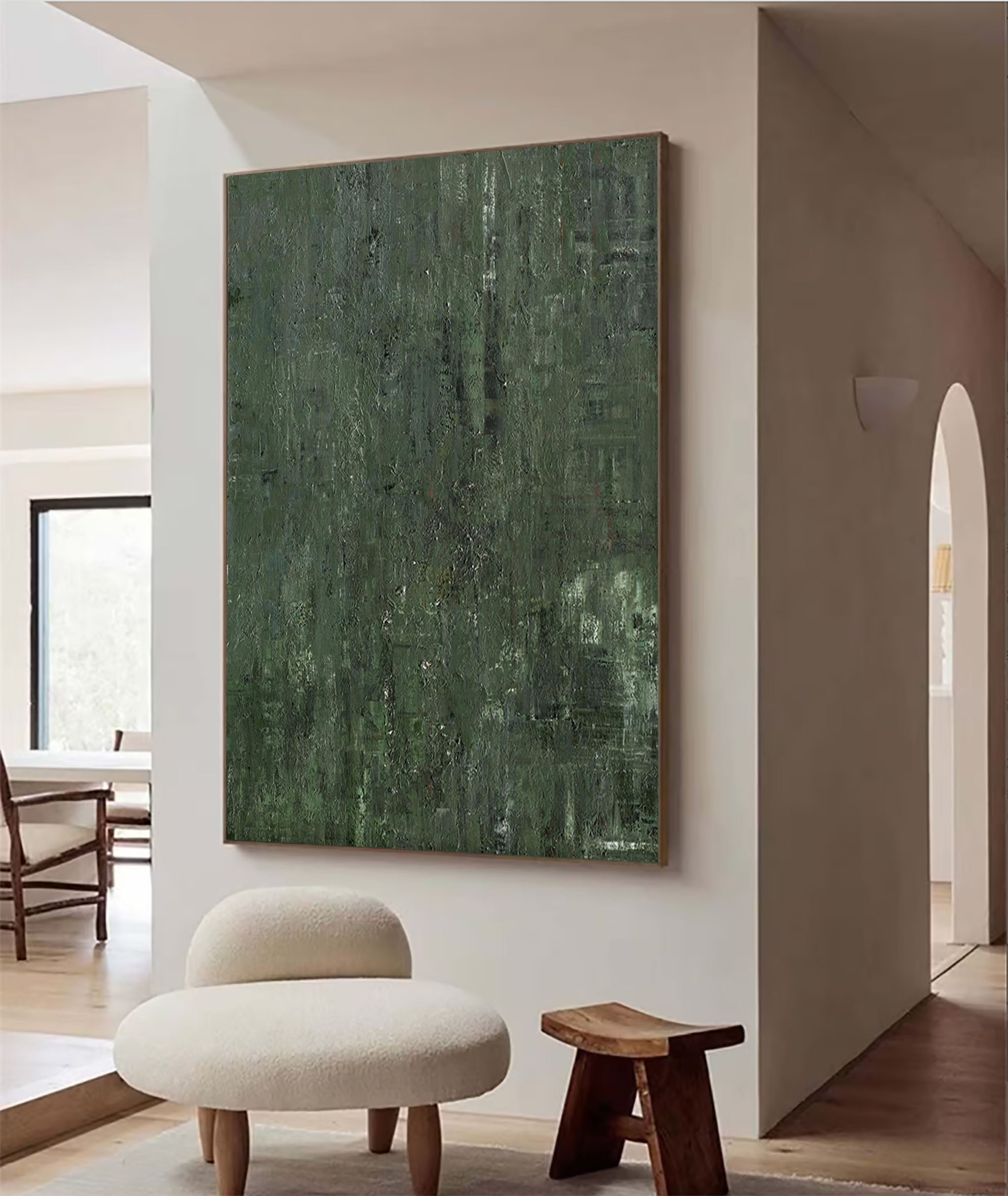Forest Depths Abstract Painting