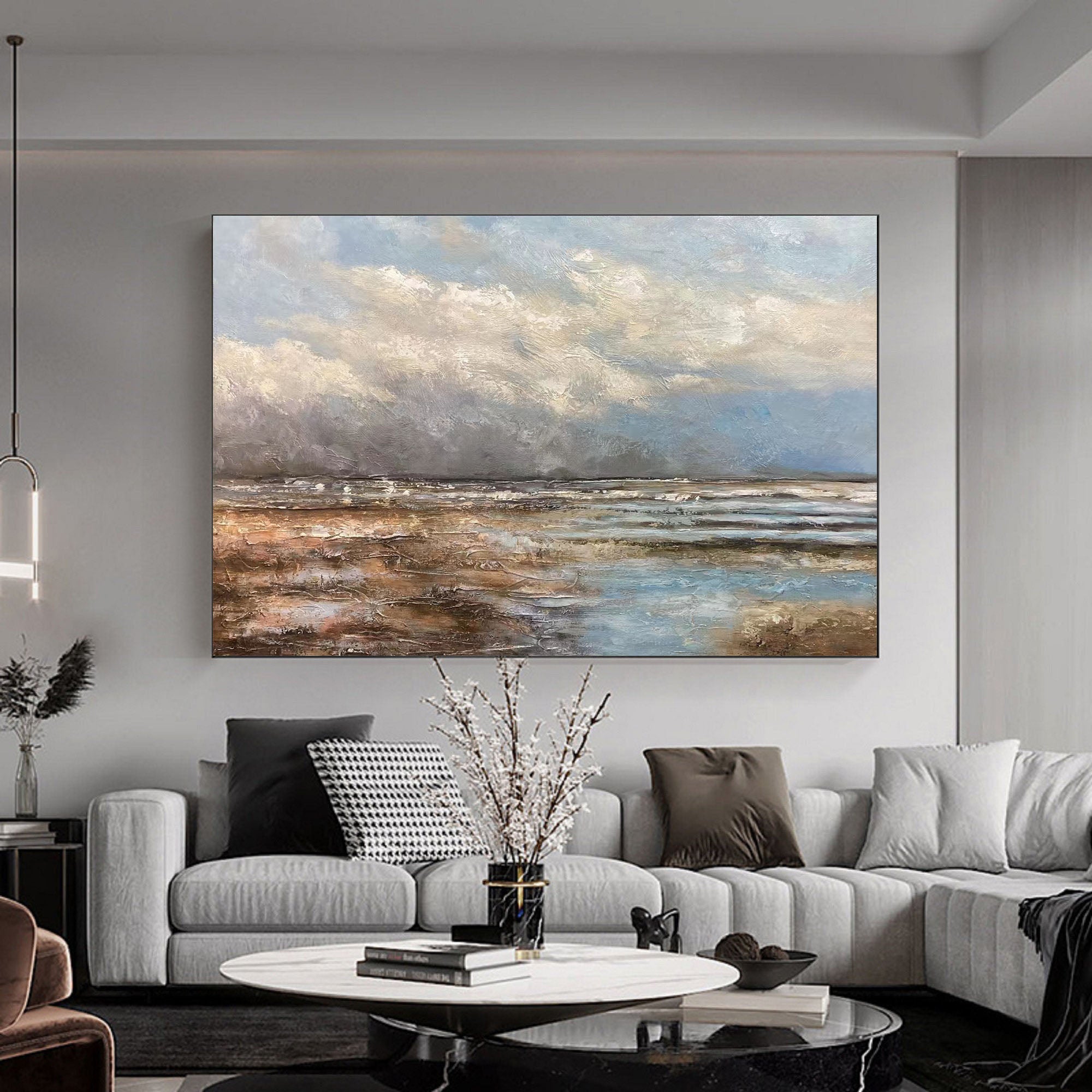 Twilight Reflections: Serene Lakeside Landscape Canvas