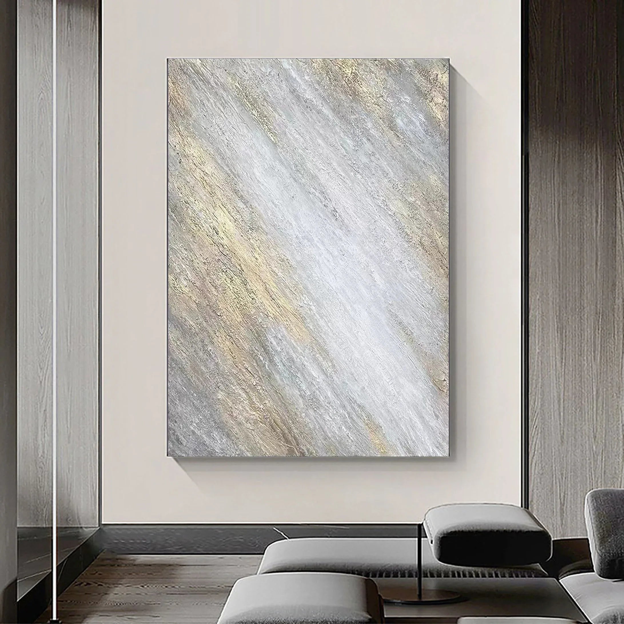 Shimmering Veil-Modern Minimalist Abstract Texture Wall Art - artextured