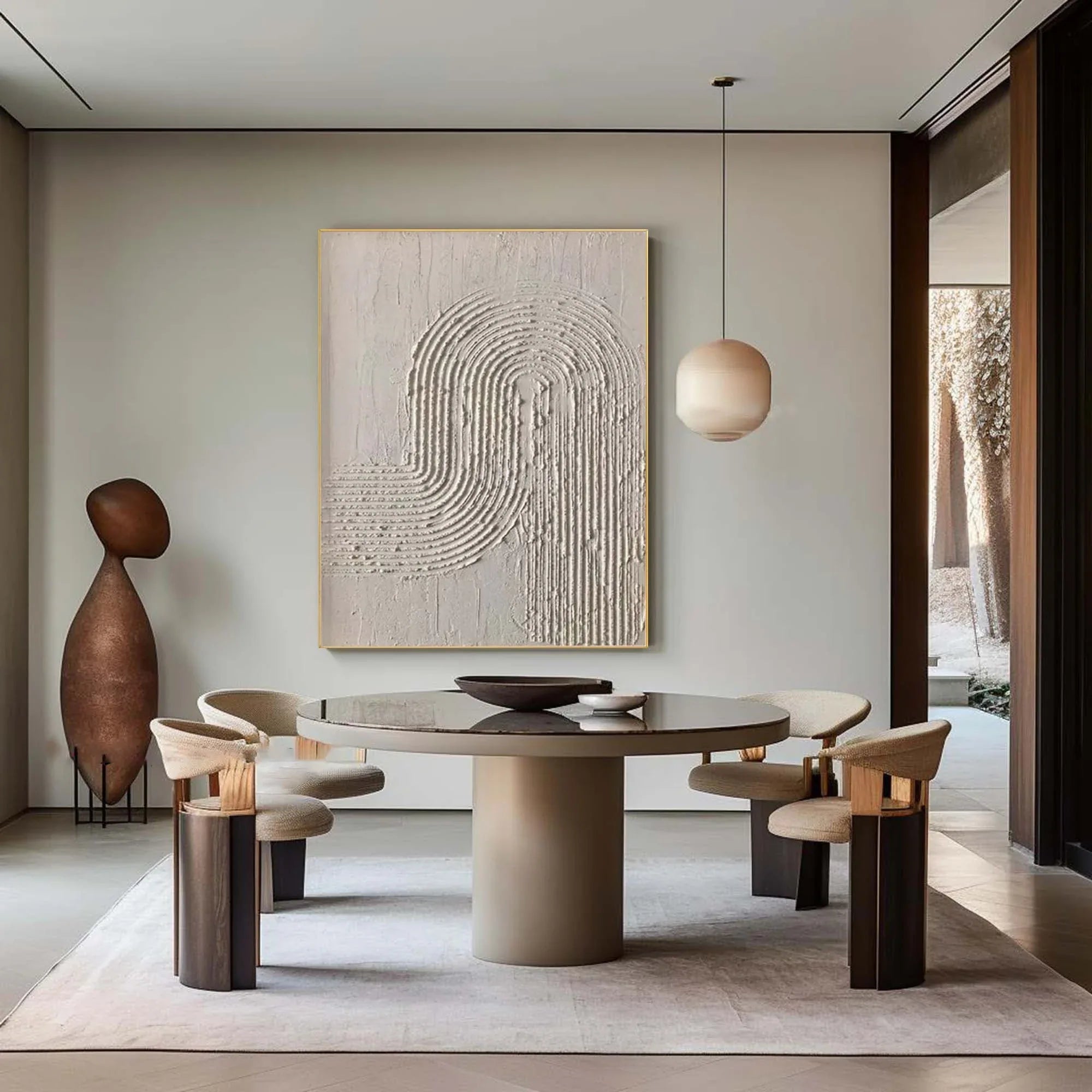 Arc Texture-Organic Flow Minimalist Texture Abstract Wall Art - artextured