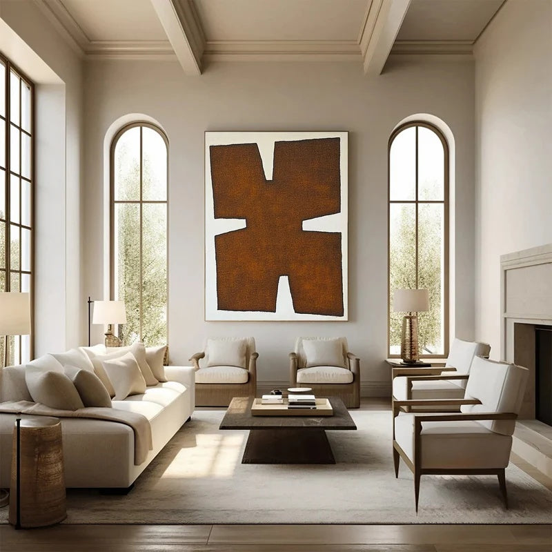 Primitive Balance-Textured Abstract Wall Art#AB14137