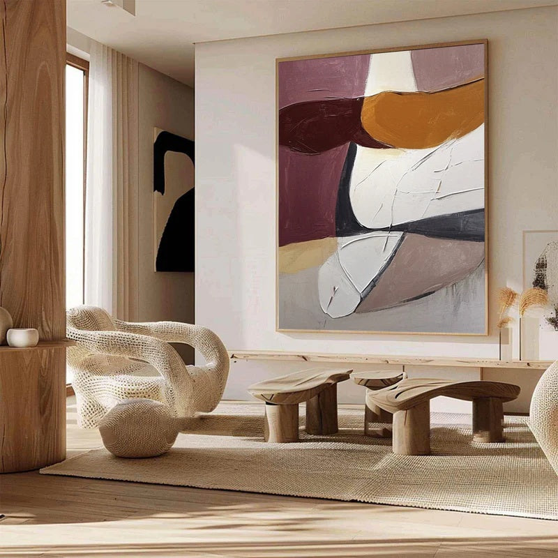 Balanced Forms-Handcrafted Abstract Wall Art#AB14140