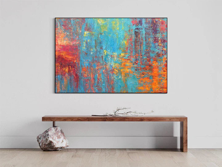 Silent Horizon Abstract Art-Abstract Color Turbulence Texture Wall Art