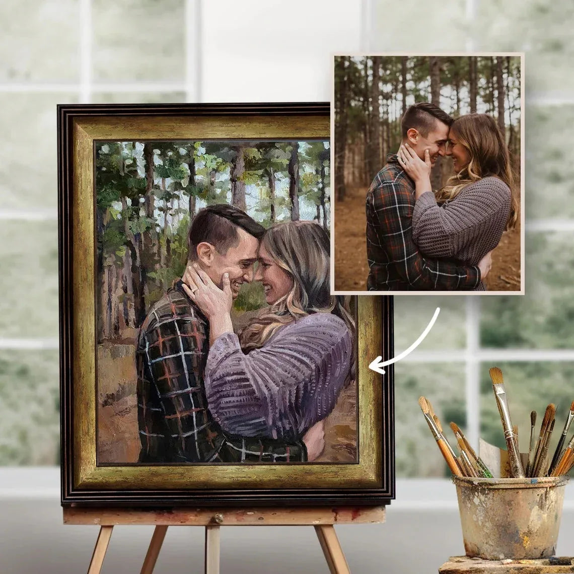 Custom Oil Painting Portraits from Your Photos - Family & Pets#10