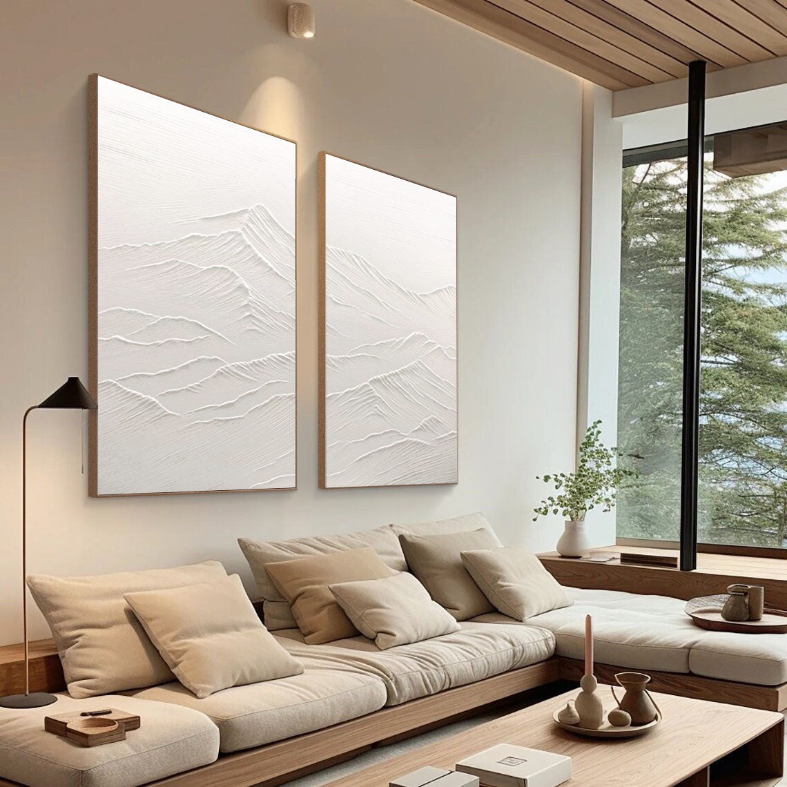 Ethereal Peaks Diptych SET OF 2