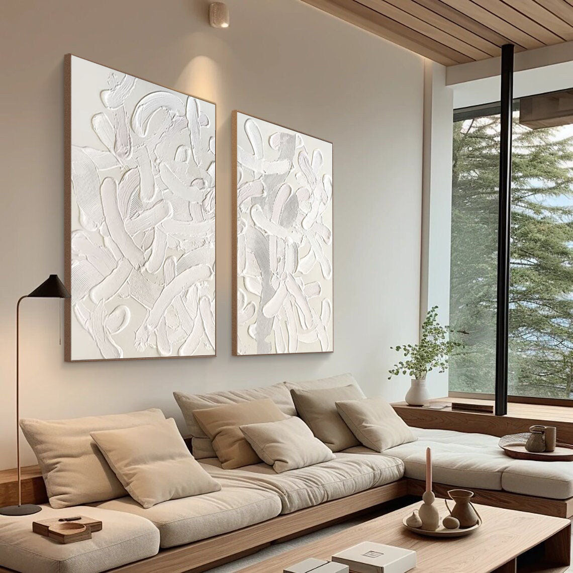 Abstract Tranquility Painting SET OF 2 #AVG 01101