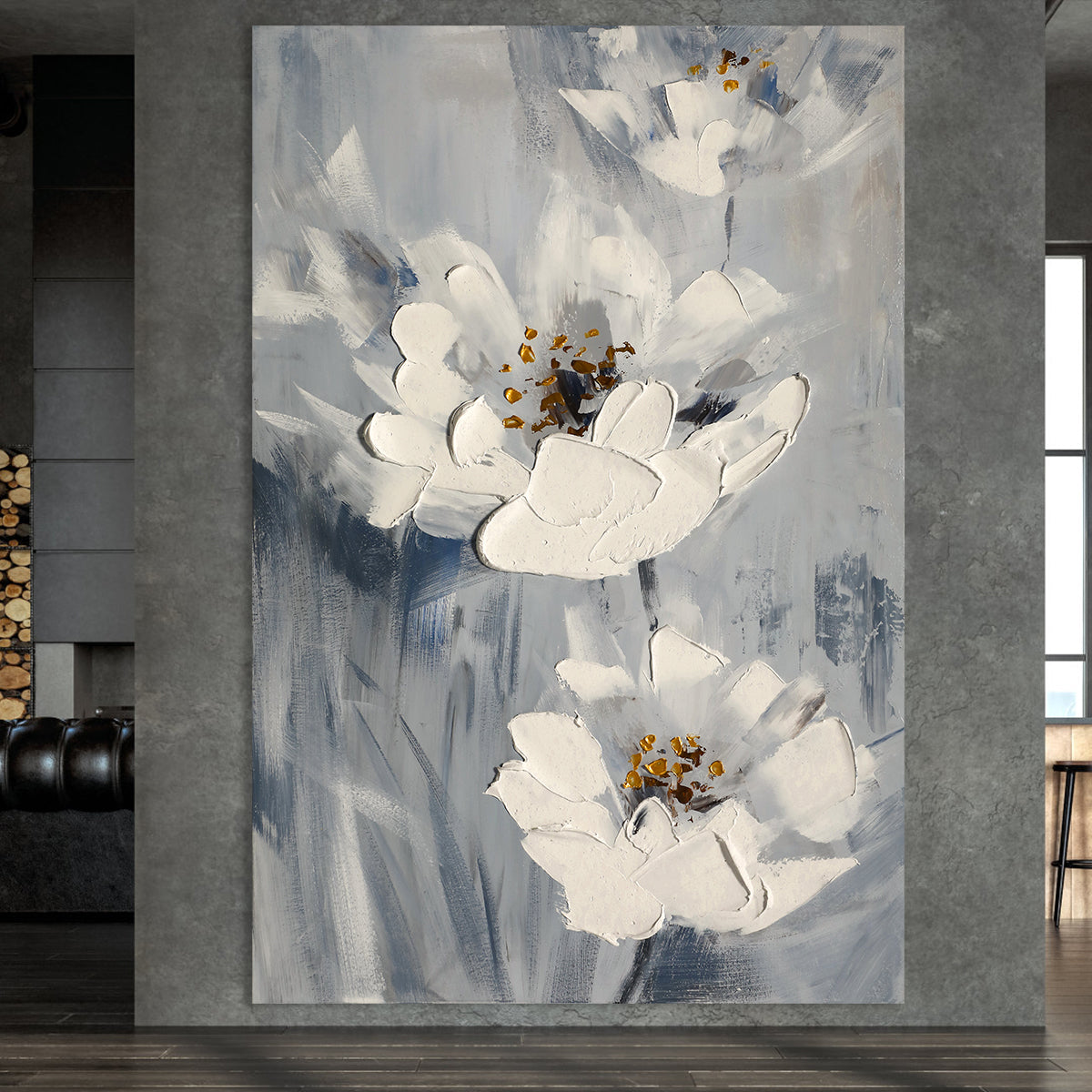 Serene Bloom Abstract Canvas