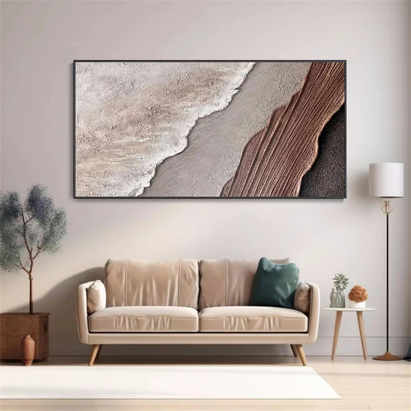 Earth Landscape – Textured Land Canvas Wall Art#AB0519058