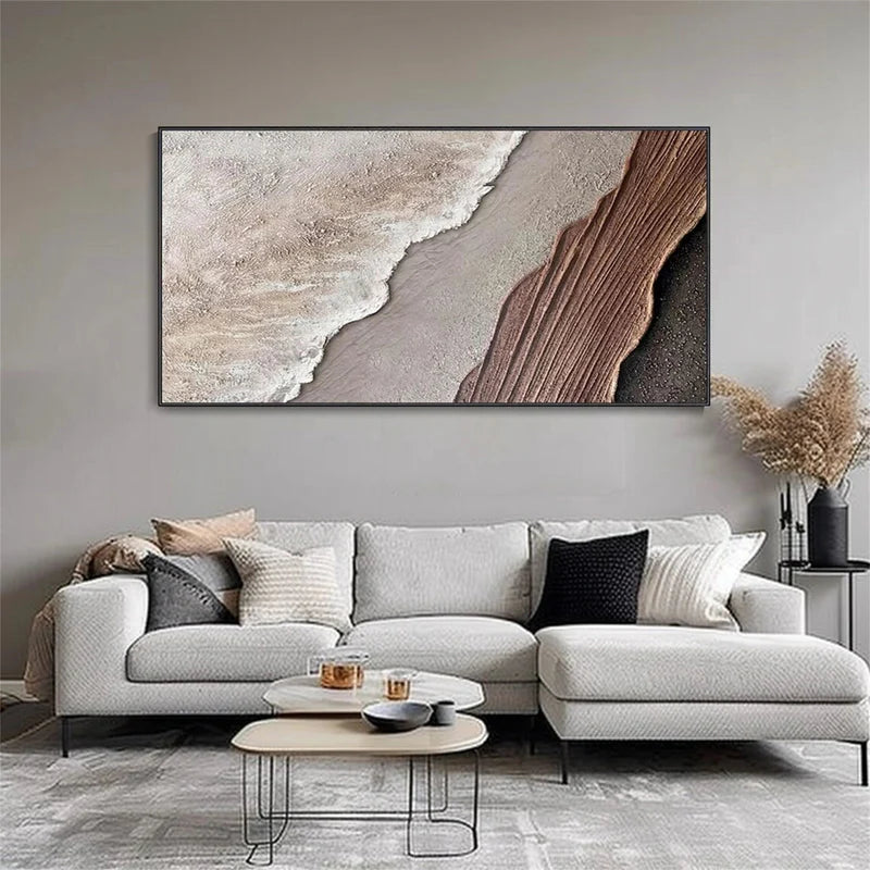 Earth Landscape – Textured Land Canvas Wall Art#AB0519058