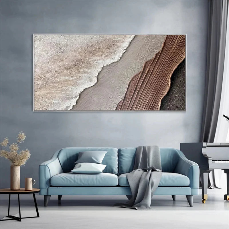 Earth Landscape – Textured Land Canvas Wall Art#AB0519058