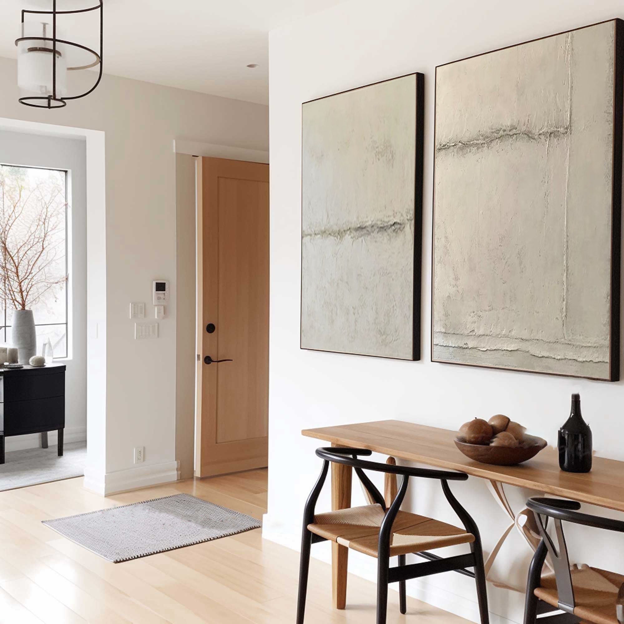 Timeless Balance-Neutral Textured Canvas Duo SET OF 2