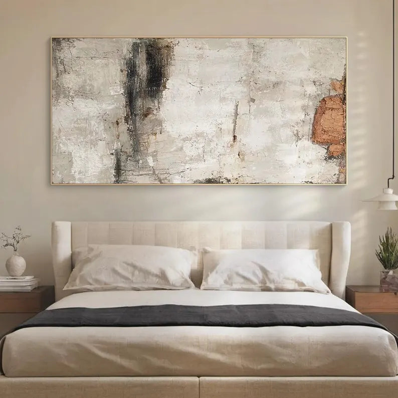 Traces of Time – Wabi-Sabi Textured Neutral Abstract Wall Art