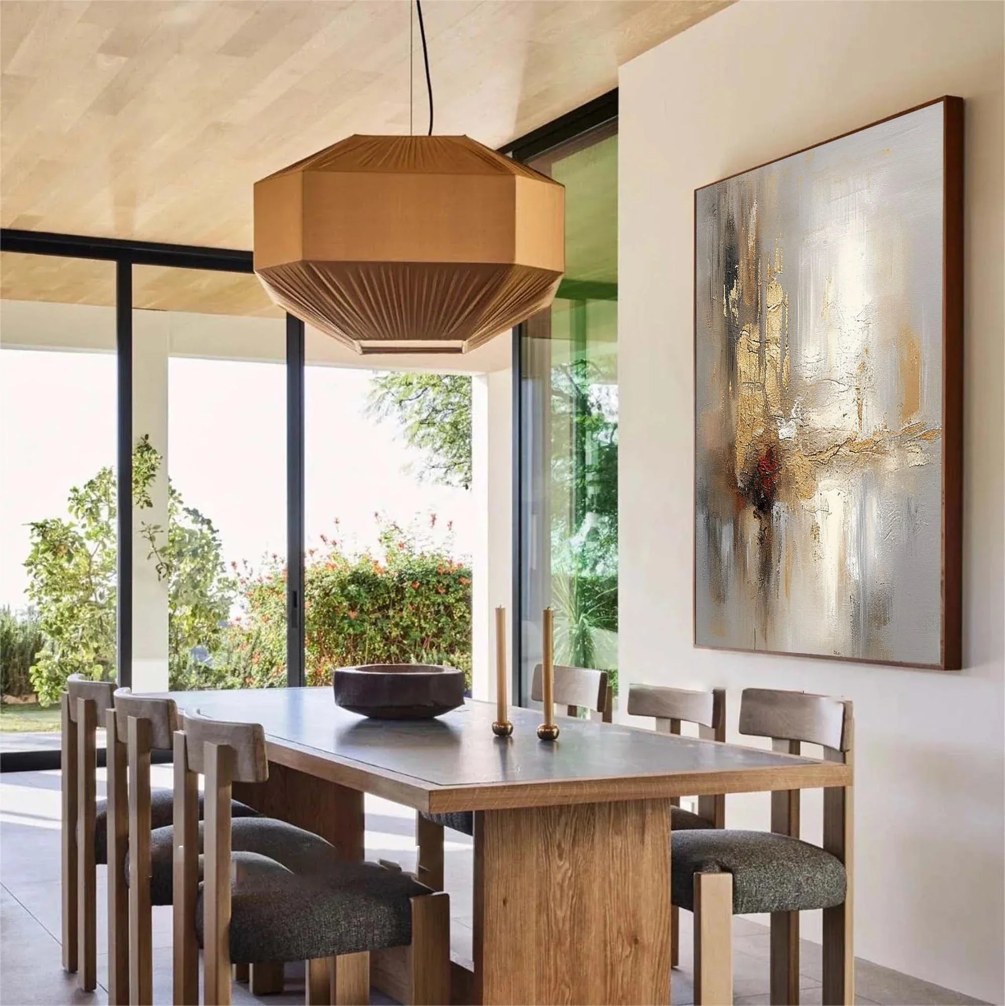 Radiant Reflections - Modern Interior Design Abstract Texture Light Luxury Wall Art - artextured