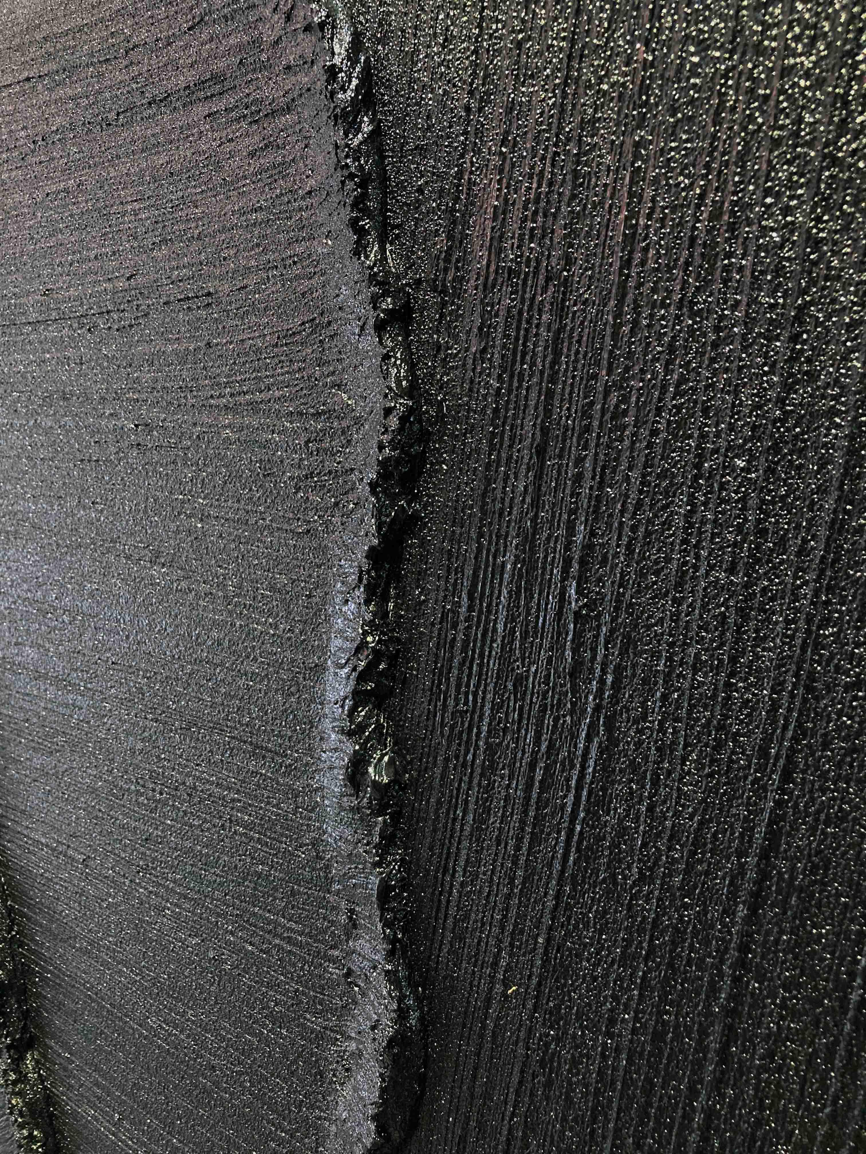 Dark Rift-Minimalist Black and Gray Textured Lines and Abstract Wall Art in Modern Interior Design - artextured