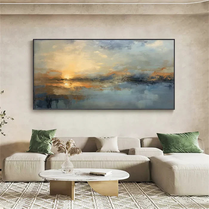 Abstract Landscape Wall Art – Modern Minimalist Canvas Painting#AB051803