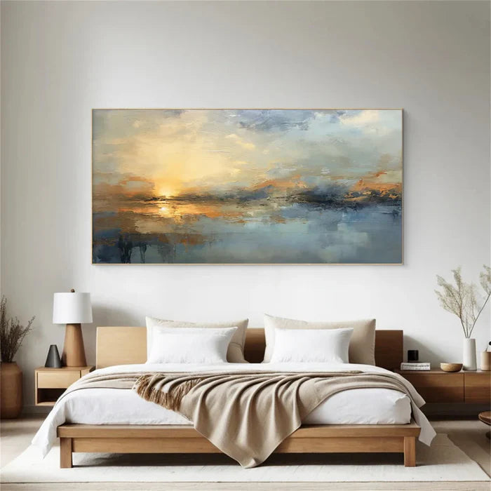 Abstract Landscape Wall Art – Modern Minimalist Canvas Painting#AB051803