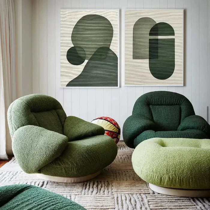 Emerald Abstract Duo Set of 2