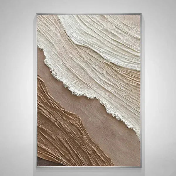 Textured Earth Wave-Earthy Textured Abstract Wall Art - artextured